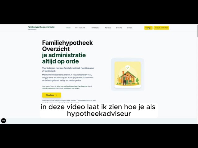 Familiehypotheek uitleg video